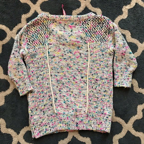 Plenty Tracy Reese Anthropologie neon knit sweater - Picture 4 of 5